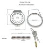 Stainless Steel Thickened Flat Chastity Cage for Men's Daily Wear