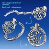Men's Adjustable Steel Chastity Cage Lock with Comfort Ring