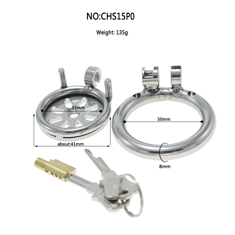 stainless steel chastity lock penis cage CB wear fake mother chastity cleaner sex tools for adult toys - Image 8