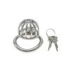 Stainless Steel Penis Cage Chastity Lock for Adult Play
