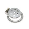 Stainless Steel Flat Chastity Lock for Men - Secure Cage Training Wear