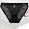 Breathable Cotton Wire-Free Triangle Bra & Mesh Low-Waist Briefs Set
