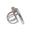 Men's Discreet Hemisphere Chastity Lock Cage for Daily Wear