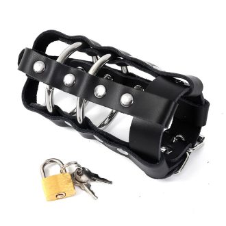 Men’s Chastity Cage with Lock – Sperm Control Ring Sex Toy