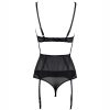 Russian Steel Ring Lace Hollow Backless Low Waist Sexy Briefs Bra