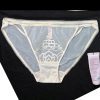 Breathable Cotton Wire-Free Triangle Bra & Mesh Low-Waist Briefs Set