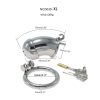 Funny Stainless Steel Chastity Cage for Men - Adult Sex Toy for Going Out