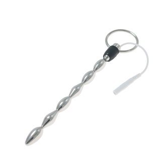 Beautiful electric shock fun stainless steel horse eye rod urethral bead masturbation urine blocking tool alternative orgasm spice
