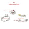 Male Chastity Cage with Urinary Catheter Option - Secure Lock Sex Toy for Enhanced Intimacy