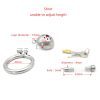 Male Chastity Cage with Urinary Catheter Option - Secure Lock Sex Toy for Enhanced Intimacy