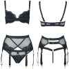 Lace Elastic Memory Wire Double Layer Micro Push-up Bra Set