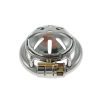 Stainless Steel CB Lock Pot Lid Chastity Cage - Small Size Hollow-out Design for Men