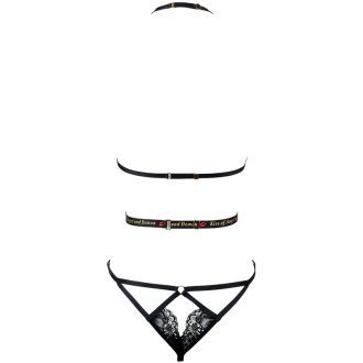 Black Lace Jumpsuit: Sexy Temptation Waist Bodysuit