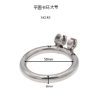 Stainless Steel Chastity Lock with Snap Ring & Multiple Rings for Secure Play