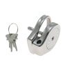 Stainless Steel Flat Chastity Lock for Men - Secure & Discreet Wearable Device