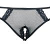Sexy Black Lace Satin Bra & Panty Set - Hollow Design, Low Waist