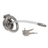 Funny Stainless Steel Male Chastity Cage Lock Alternative Adult Restraint