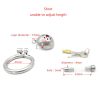 Male Chastity Cage with Urinary Catheter Option - Secure Lock Sex Toy for Enhanced Intimacy