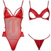 Guerlain Sexy Lace Strawberry Open Bust Bra & Panty Set