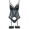 Sexy Tassel Jumpsuit with Eye Mask - Lingerie Outfit