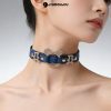 Sexy Snakeskin Pattern Cosplay Anime Choker Collar for Adults