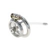 Qiqu Stainless Steel Chastity Lock Cage for Men - Secure & Comfortable Adult Wear