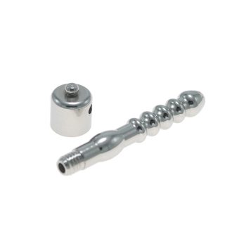 Fun stainless steel electric shock horse eye stick CB lock flat accessories for electric shock penis cage sex tool for adults