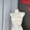 Black Mesh Sheer Embroidered Lingerie Set for Women - Sexy Waist-Cinching Nightdress
