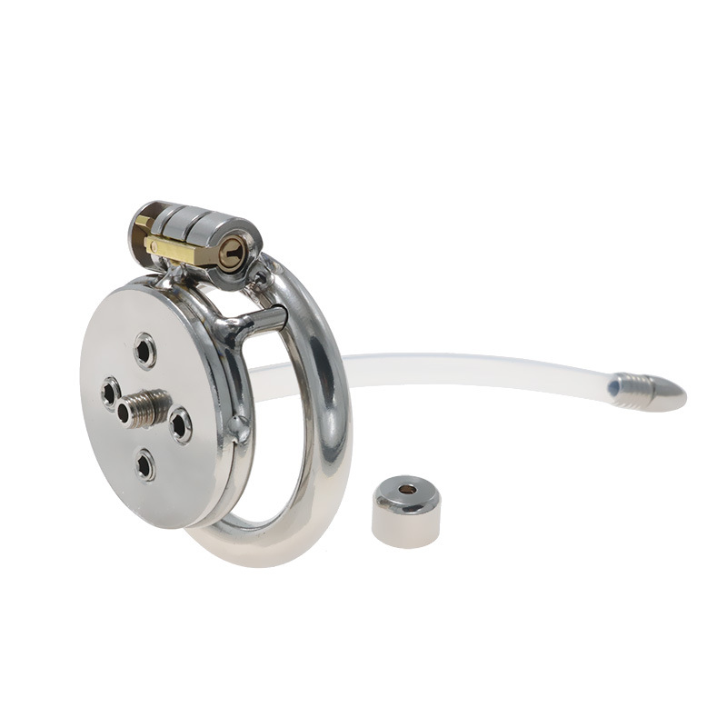 Stainless Steel Chastity Lock Cage for Men's Training - Image 6