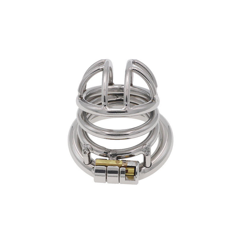 Genuine Stainless Steel Chastity Lock with Penis Cage Chastity Device Men's Cut Sex Toys Adult Products - Image 2