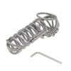 Stainless Steel Chastity Cage for Men - Secure Penis Lock Device