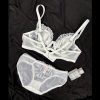 French Intimates Women's Lace Sexy Comfort Bra Set with Steel Ring