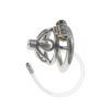 Stainless Steel Short Chastity Device with Extra Long Catheter for Outdoor Wear