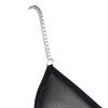 perspective sexy seamless Internet celebrity ins metal chain steel ring bra mid-high waist mesh briefs