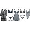 Women's Lace Trim Mesh Low-Rise Exfoliation Bra & Open Hip Panty Set