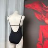 Women's Black Lace V-Neck Cotton Crotch Bodysuit Jumpsuit