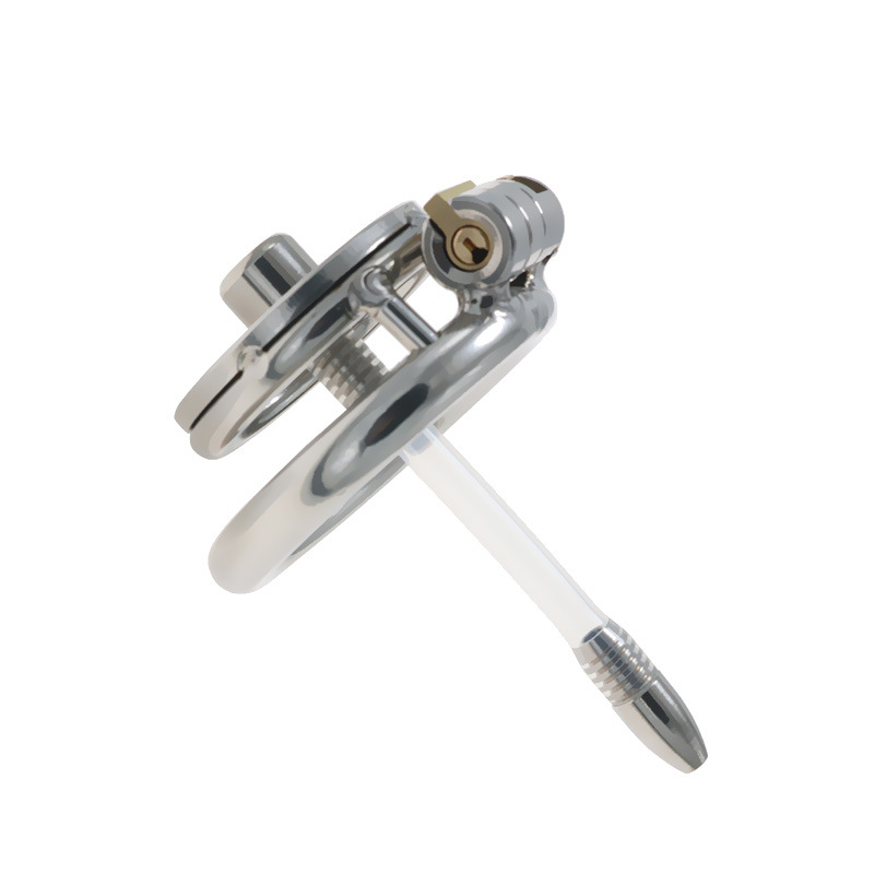 new chastity lock men wear CB device chastity cleaner penis cage smsex toys sex tools fake - Image 3