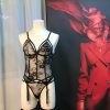 Sexy Lace Garter Thong Shapewear with Steel Ring