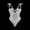 Sexy Lace Mesh Bodysuit Women Open Crotch Underwire Fashion