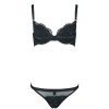 Lace Elastic Memory Wire Double Layer Micro Push-up Bra Set