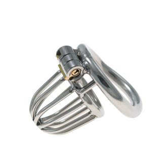 Stainless Steel Chastity Lock Penis Cage – Passionate Lower Body Tune Adult Toy