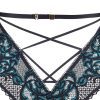 Women's Deep V Lace Jumpsuit Hollow Perspective Sexy Halter Neck Bodysuit