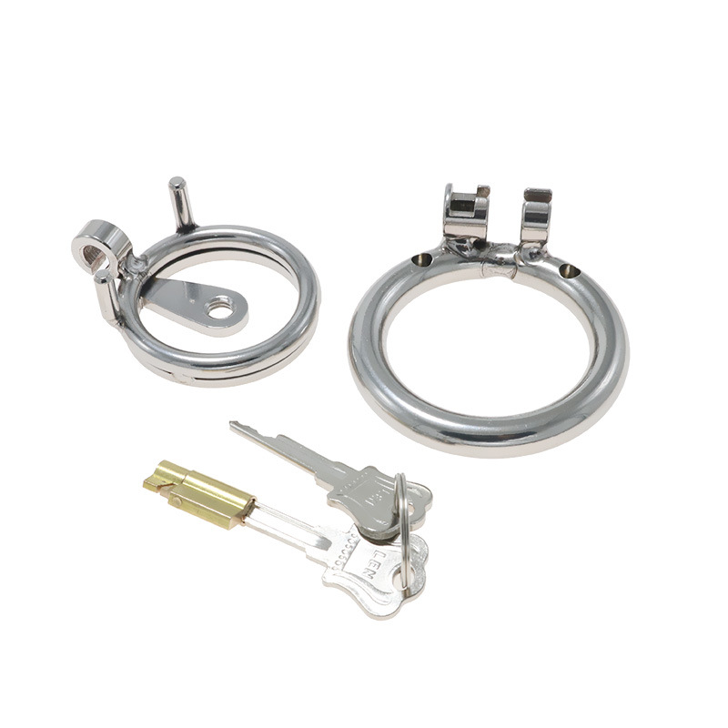 Qiqu Stainless Steel Chastity Lock Cage for Men - Secure & Comfortable Adult Wear - Image 6
