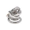 Stainless Steel Chastity Lock & Cleaner for Men's Outdoor Wear