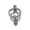 Metal Penis Cage Chastity Lock with Catheter for Men - Discreet Adult Restraint Toy