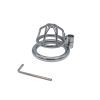 Metal Birdcage Chastity Device for Men - Small Grid Male Lock