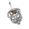 Colorful Stainless Steel Short Chastity Ball Penis Cage Chastity Lock Adult Sex Products Sex Toy Hair