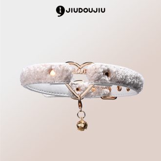 Cute Teddy Plush Puppy Collar with Bell – Original Love Design for Small Dogs