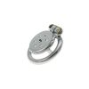 Funny Stainless Steel Flat CB Lock Penis Cage for Men's Chastity Wear