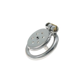 Funny Stainless Steel Flat CB Lock Penis Cage for Men’s Chastity Wear